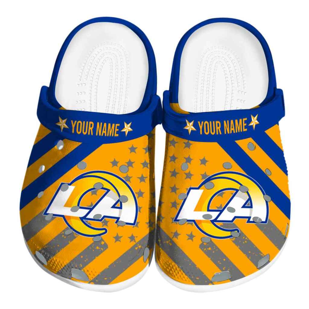 Customized Los Angeles Rams Star-Spangled Graphic ClogTVC180111