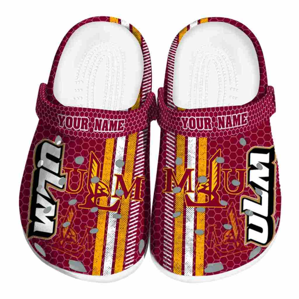 Customized Louisiana-Monroe Warhawks Contrasting Stripes ClogTVC1801725
