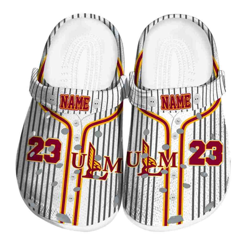 Customized Louisiana-Monroe Warhawks Pinstripe Pattern ClogTVC1801712