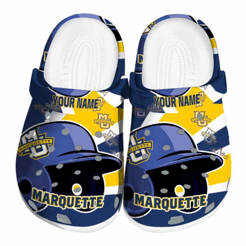 Customized Marquette Golden Eagles Baseball Helmet ClogTVC1801820