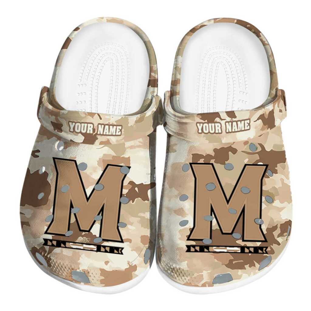 Customized Maryland Terrapins Desert Camo ClogTVC1801698