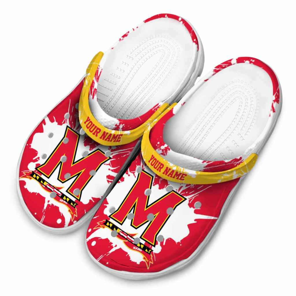 Customized Maryland Terrapins Splatter Pattern ClogTVC1801726 - Image 4