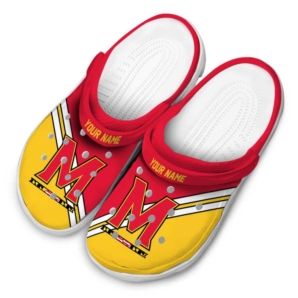 Customized Maryland Terrapins Striped Accents ClogTVC1801834 - Image 4