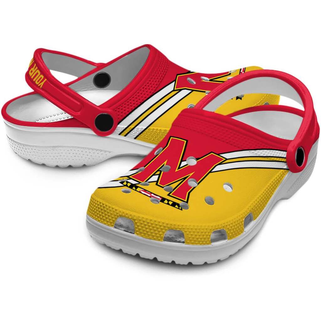 Customized Maryland Terrapins Striped Accents ClogTVC1801834 - Image 3