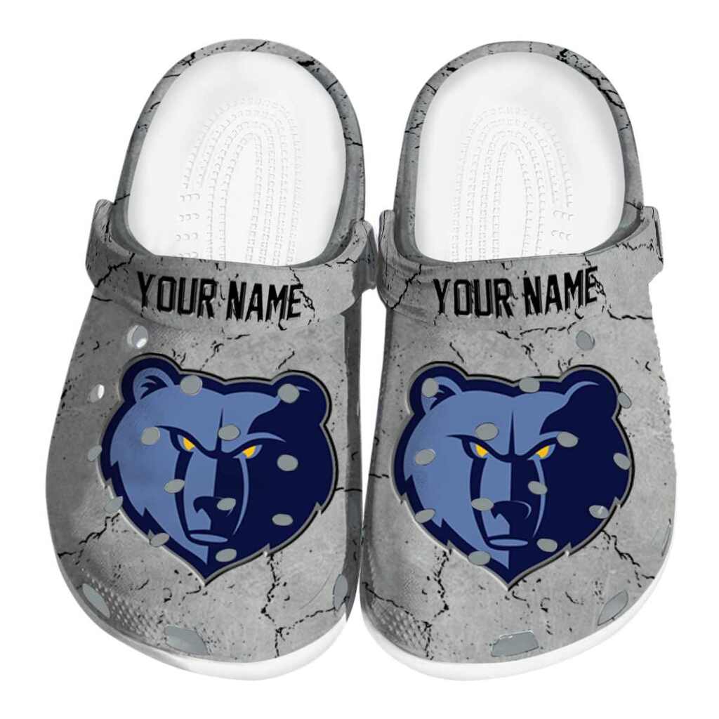 Customized Memphis Grizzlies Cracked Texture ClogTVC1801708