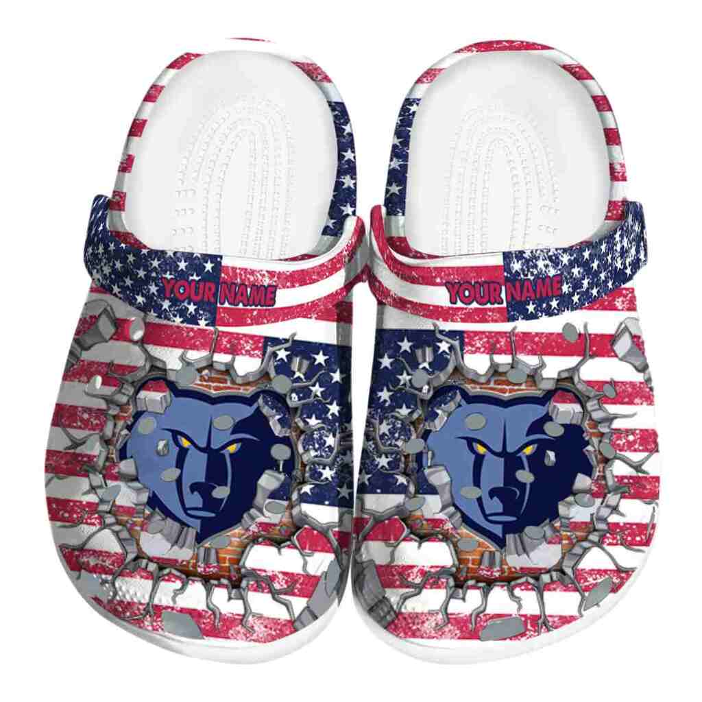 Customized Memphis Grizzlies Freedom Splinter ClogTVC1801708