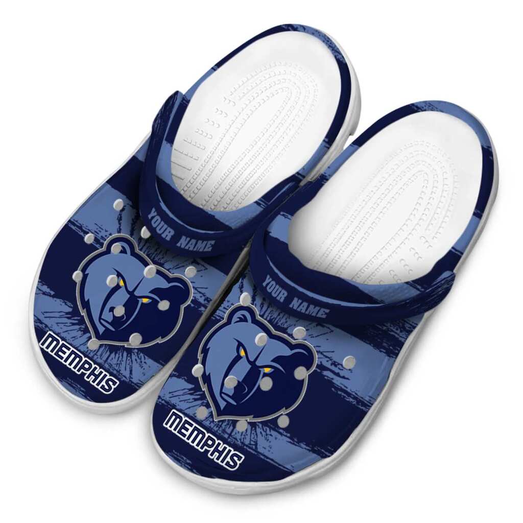 Customized Memphis Grizzlies Paint Splatter Graphics ClogTVC1801708 - Image 4