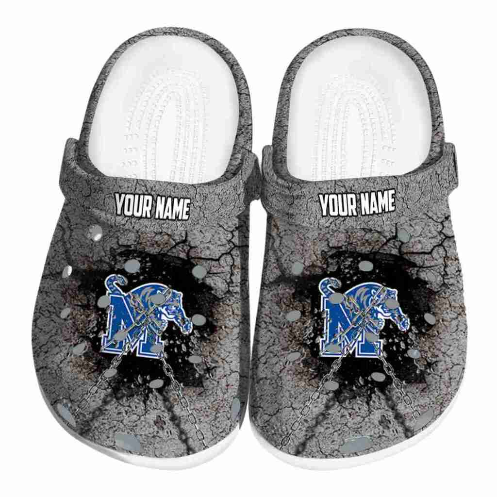 Customized Memphis Tigers Cracked Ground Texture ClogTVC180129