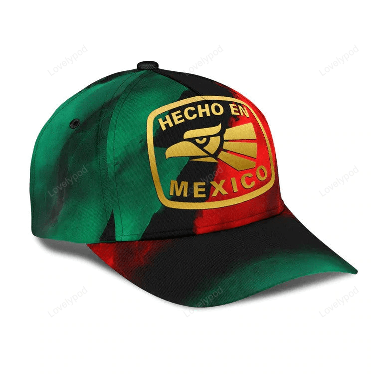 Customized Mexican Hat, Hecho En Mexico 3D Baseball Cap for Man and Women Trucker Hats Custom Hats Gifts For Men & Women