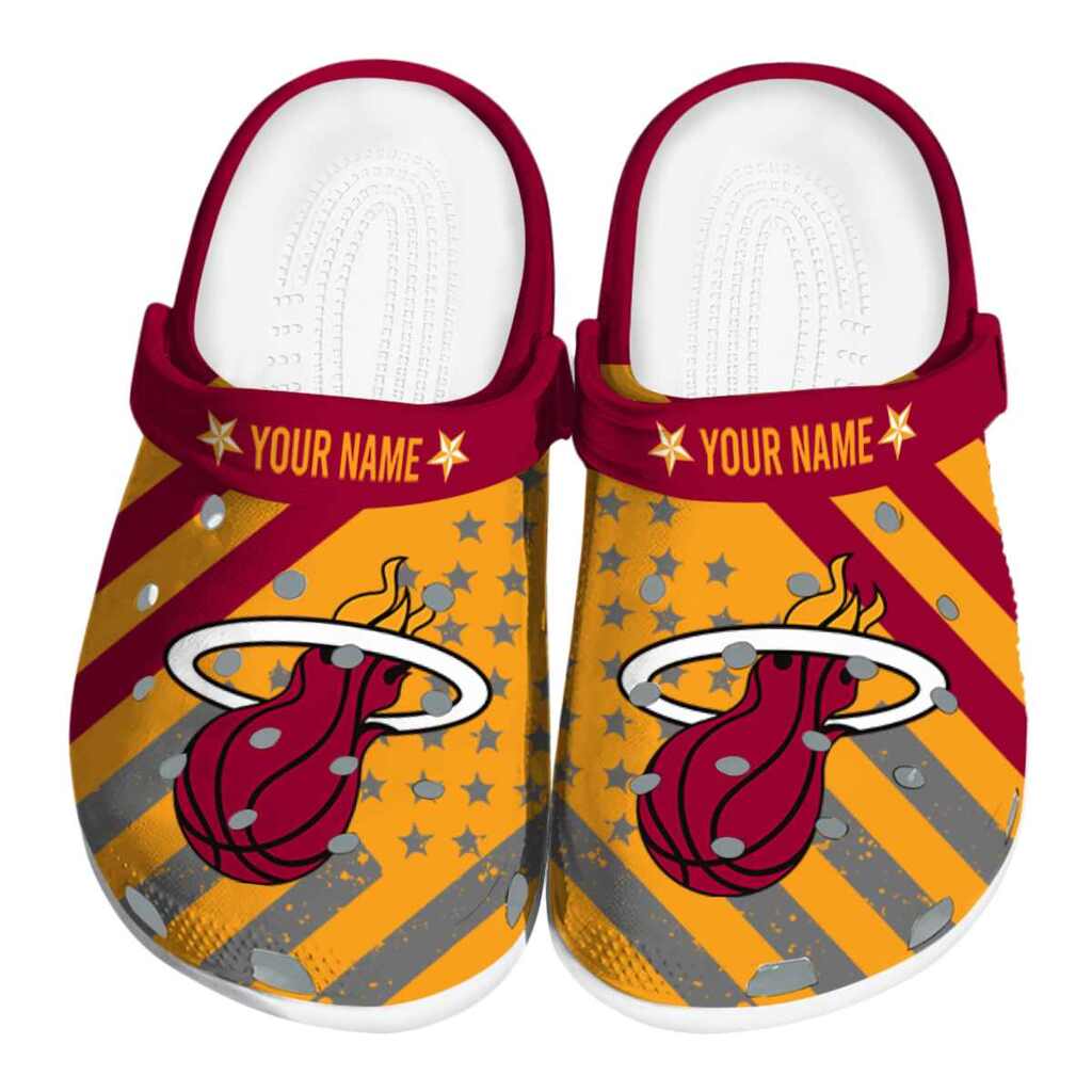 Customized Miami Heat Star-Spangled Graphic ClogTVC1801709