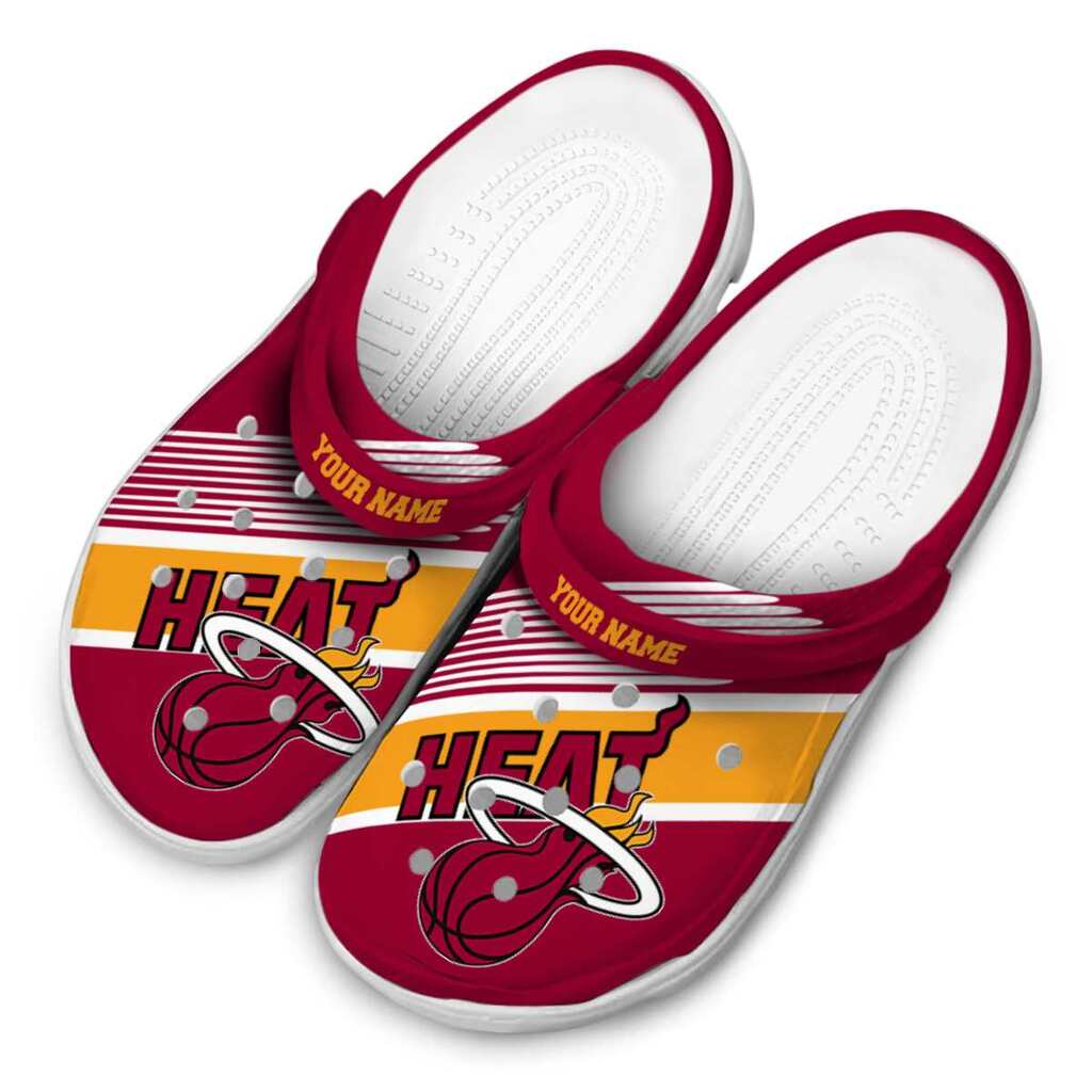 Customized Miami Heat Vibrant Dual-Tone ClogTVC1801709 - Image 4