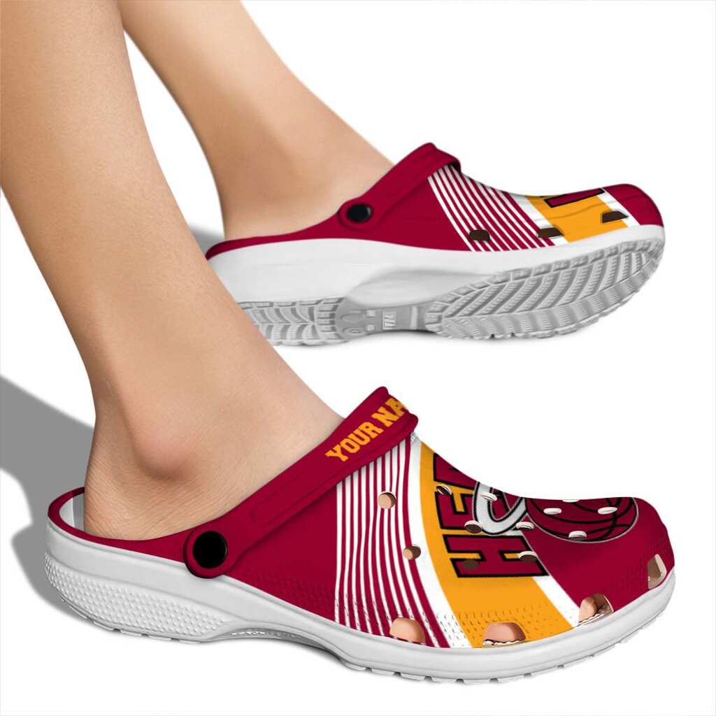 Customized Miami Heat Vibrant Dual-Tone ClogTVC1801709 - Image 2