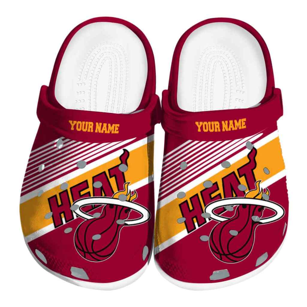 Customized Miami Heat Vibrant Dual-Tone ClogTVC1801709