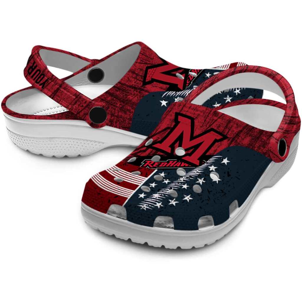 Customized Miami RedHawks Star-Spangled Side Pattern ClogTVC1801724 - Image 3