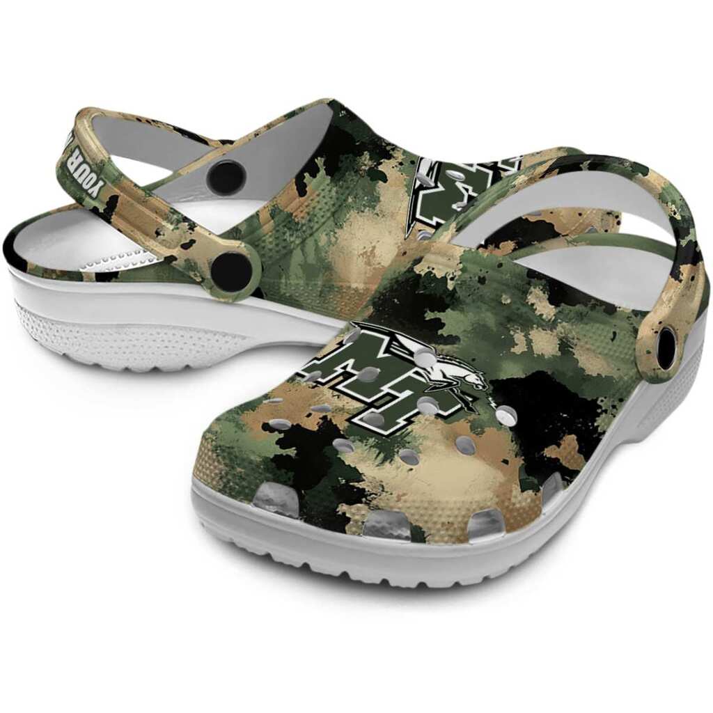 Customized Middle Tennessee Blue Raiders Camouflage Craze ClogTVC1801698 - Image 3