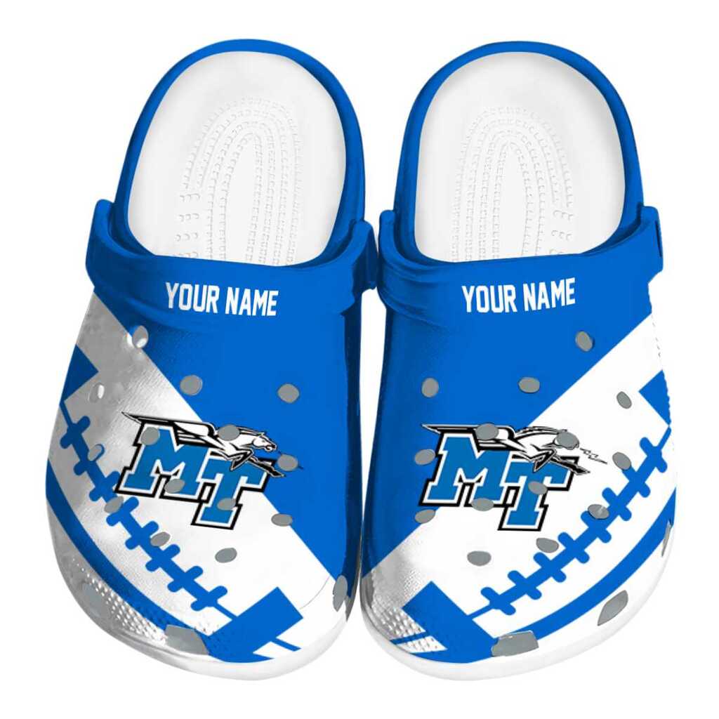 Customized Middle Tennessee Blue Raiders Football Motif ClogTVC1801789