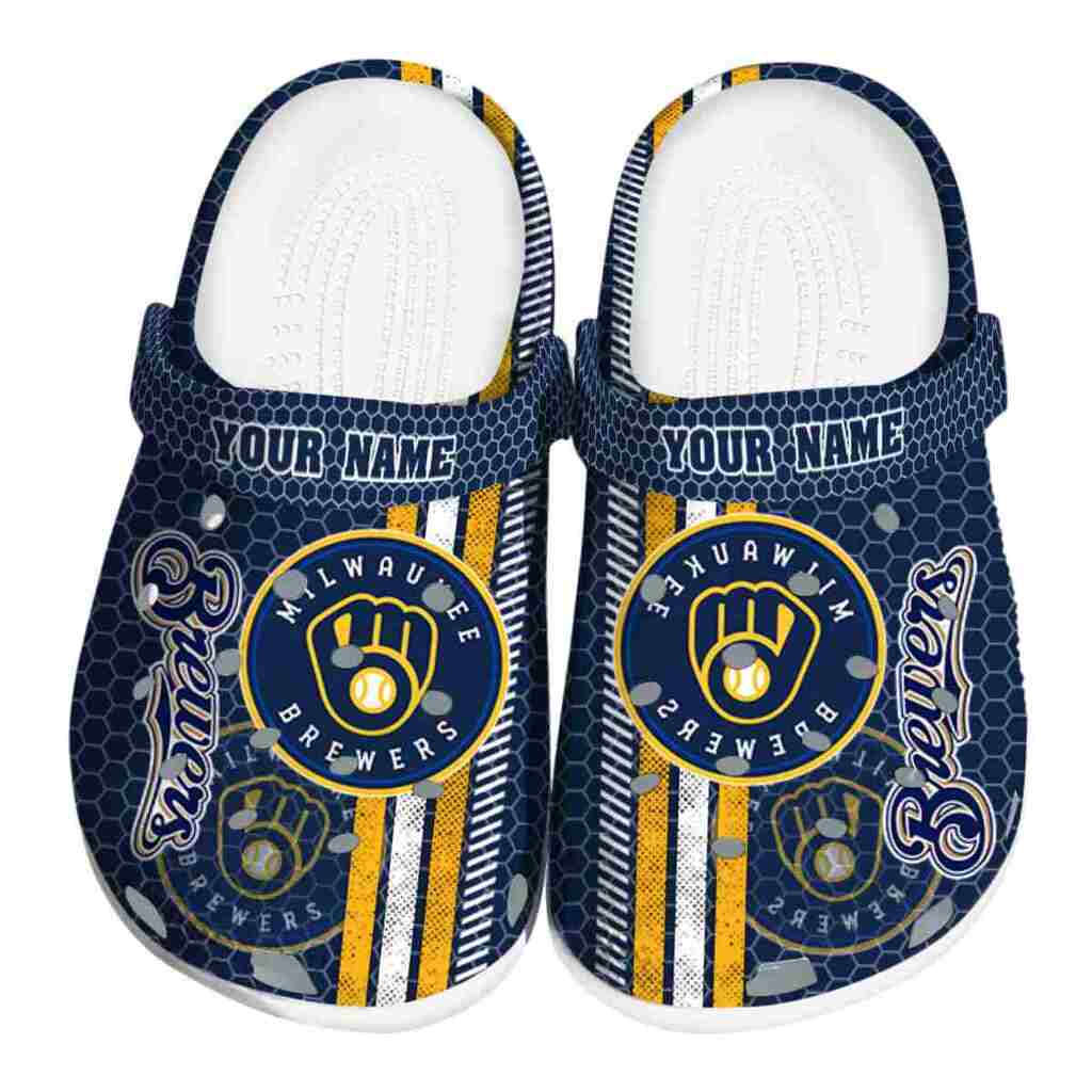 Customized Milwaukee Brewers Contrasting Stripes ClogTVC180115