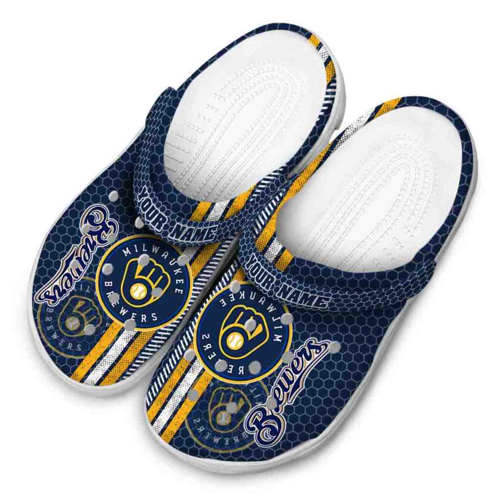 Customized Milwaukee Brewers Contrasting Stripes ClogTVC180115 - Image 4