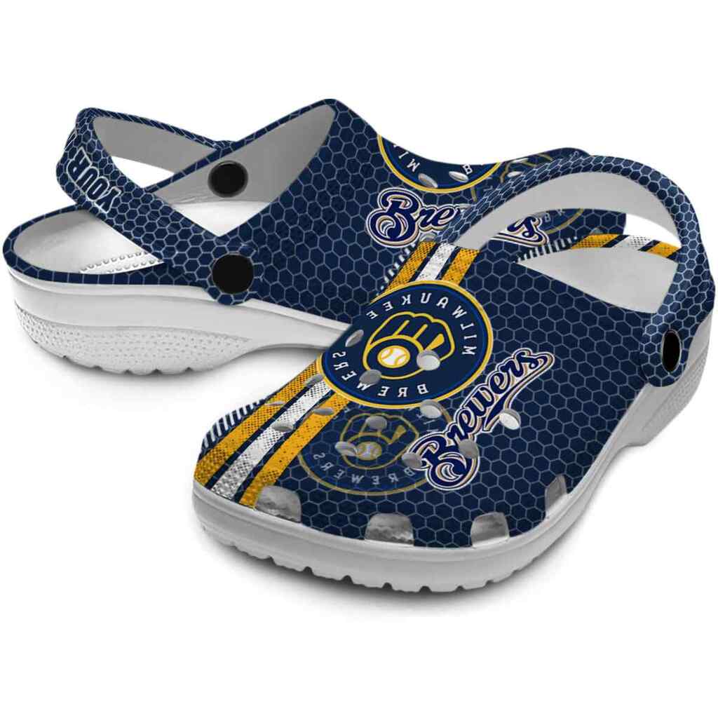 Customized Milwaukee Brewers Contrasting Stripes ClogTVC180115 - Image 3