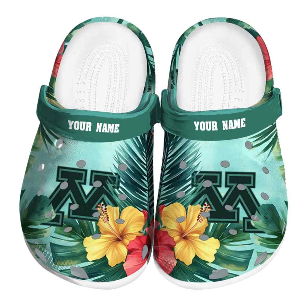 Customized Minnesota Golden Gophers Tropical Vibes ClogTVC1801698