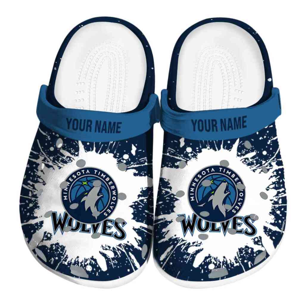 Customized Minnesota Timberwolves Splash Art ClogTVC1801735