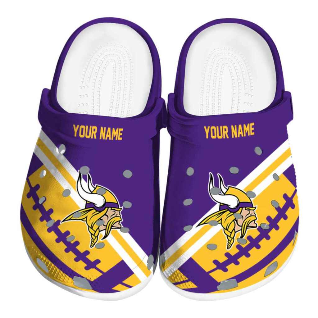 Customized Minnesota Vikings Football Motif ClogTVC180117