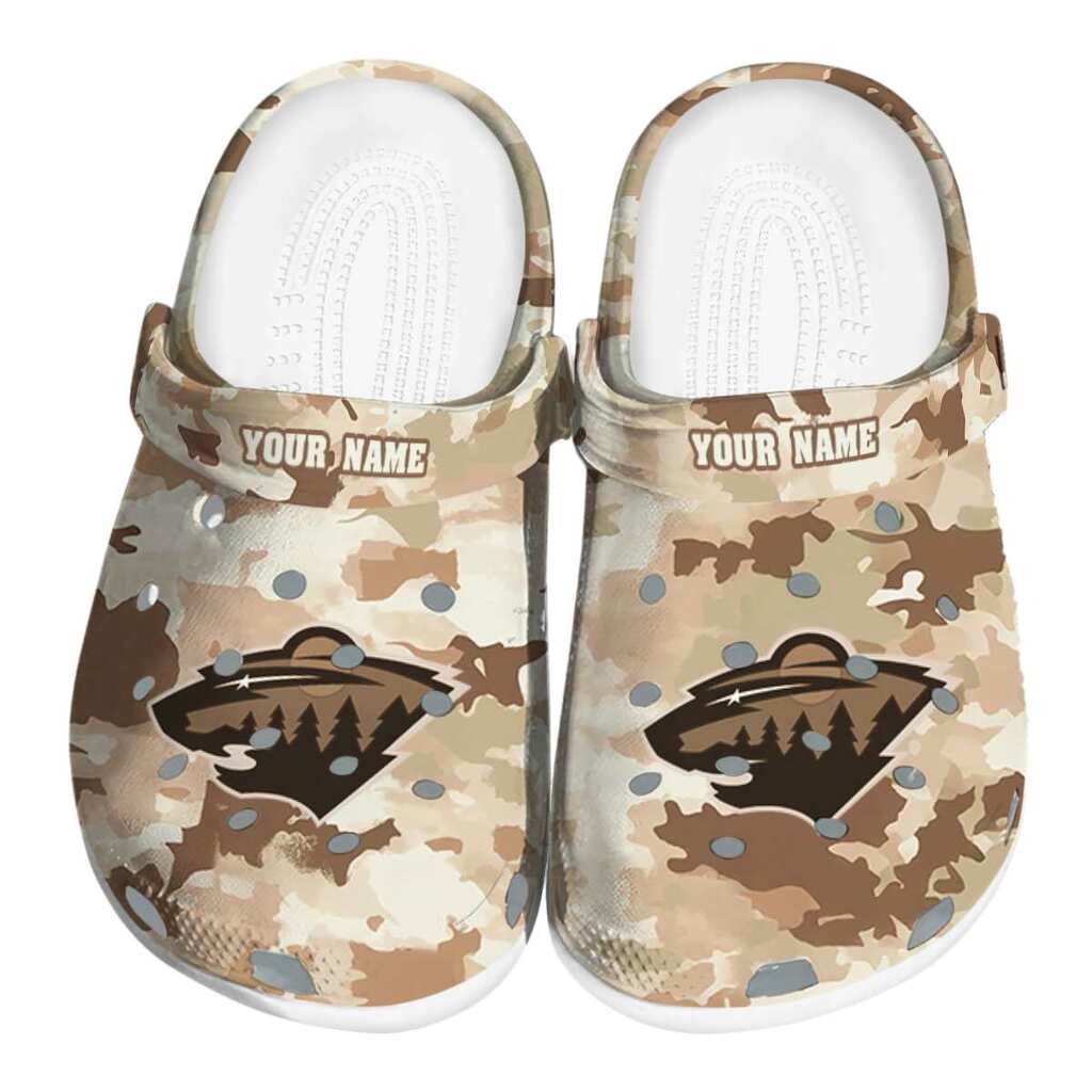 Customized Minnesota Wild Desert Camo ClogTVC1801877