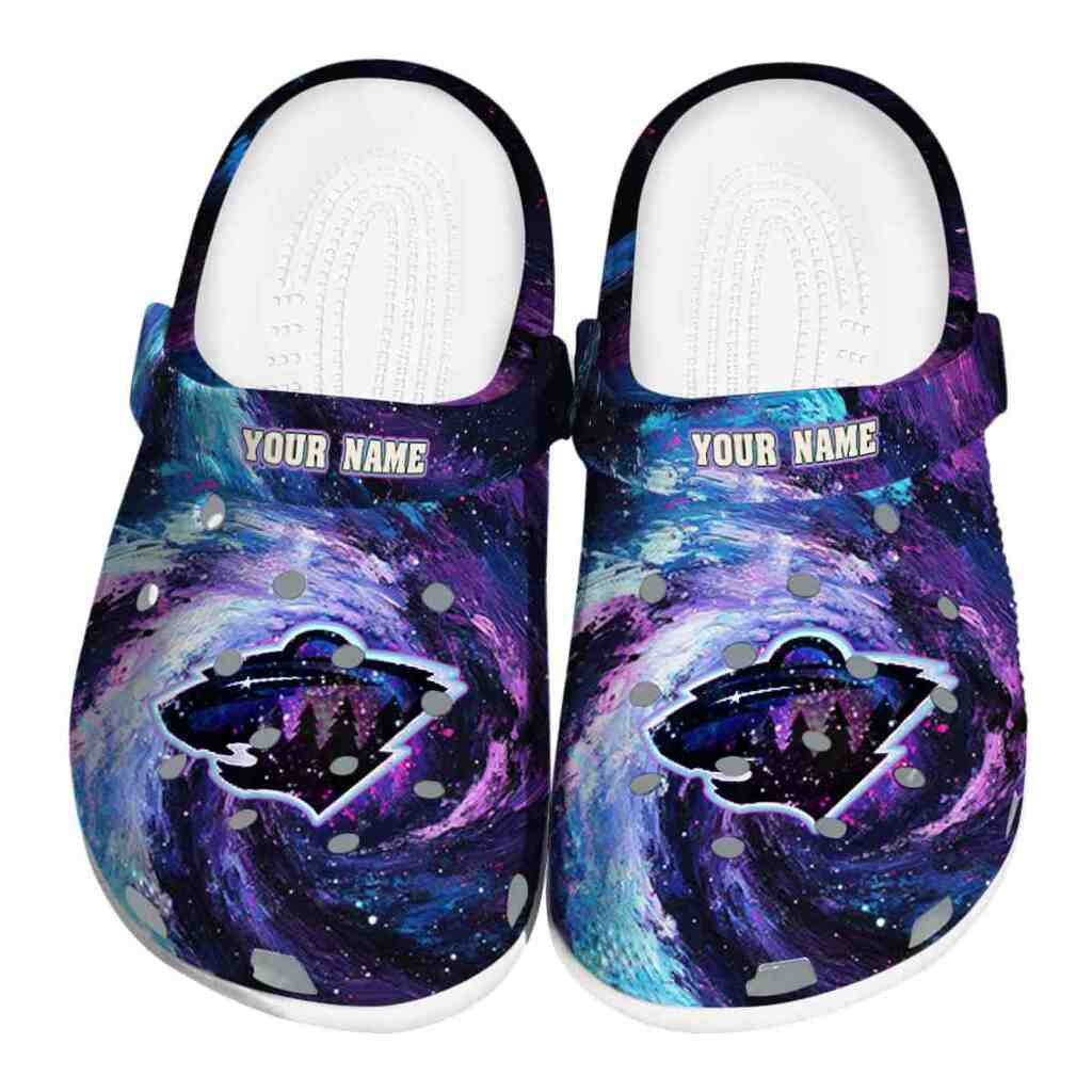 Customized Minnesota Wild Galaxy Swirl ClogTVC1801877