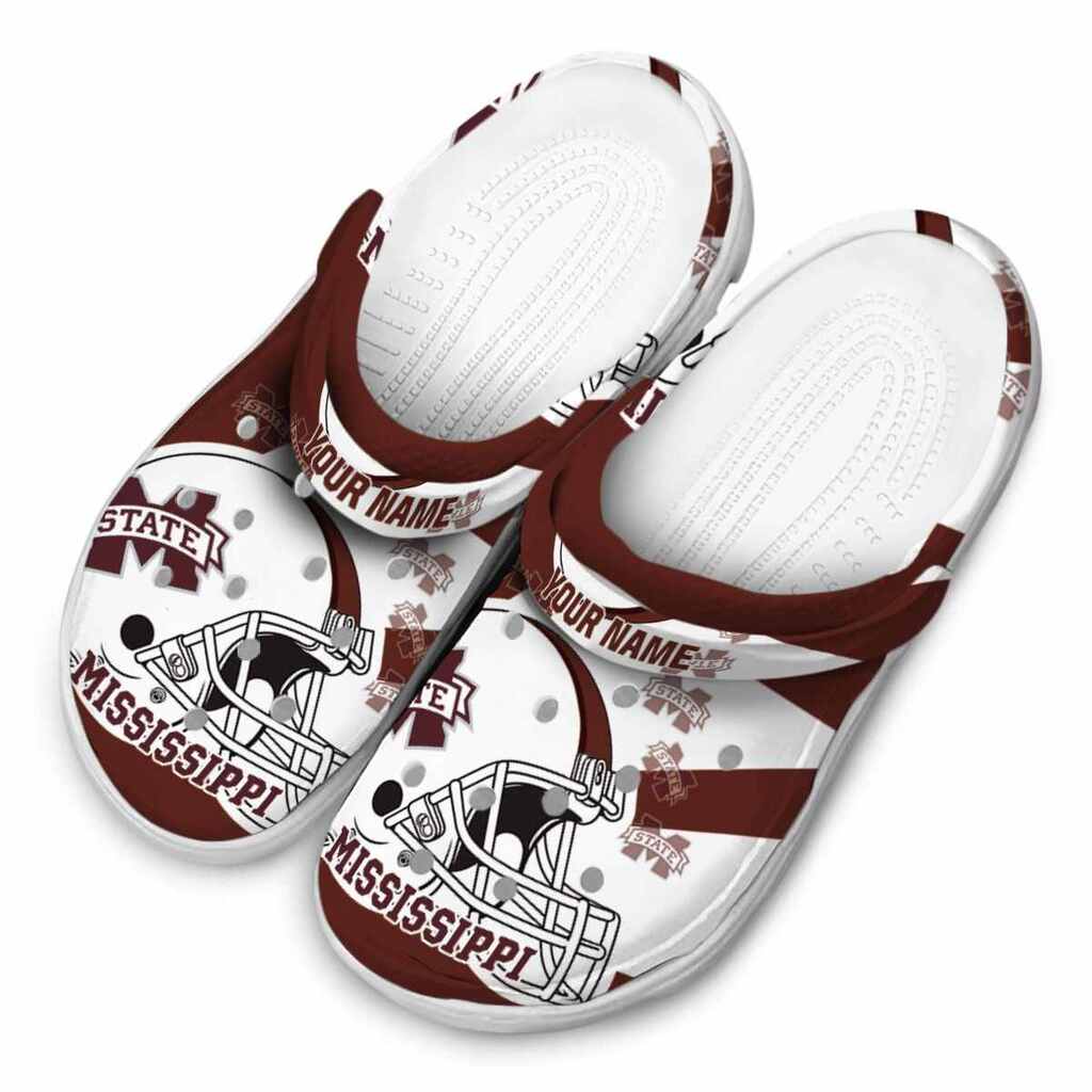 Customized Mississippi State Bulldogs Football Helmet ClogTVC180114 - Image 4