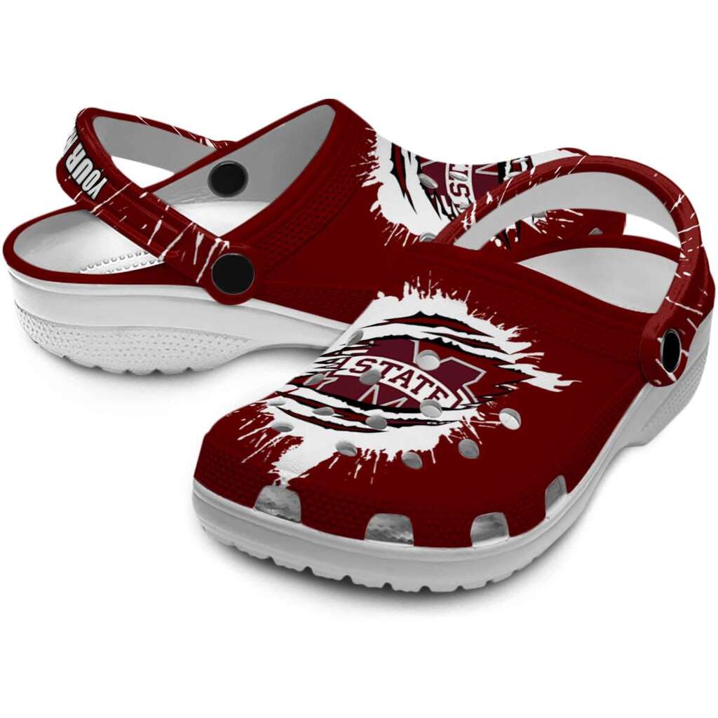 Customized Mississippi State Bulldogs Splash Motif Background ClogTVC180114 - Image 3