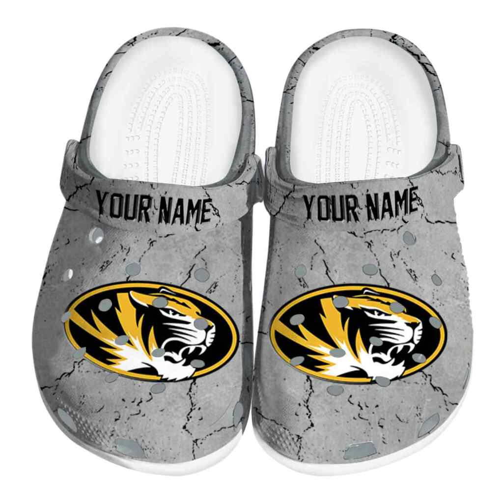 Customized Missouri Tigers Cracked Texture ClogTVC1801782
