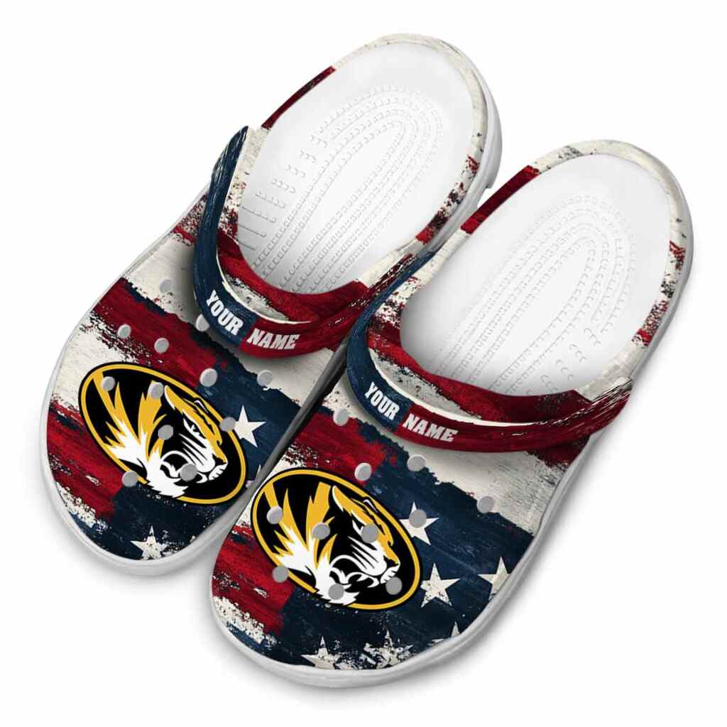 Customized Missouri Tigers Patriotic Stripes ClogTVC1801705 - Image 4