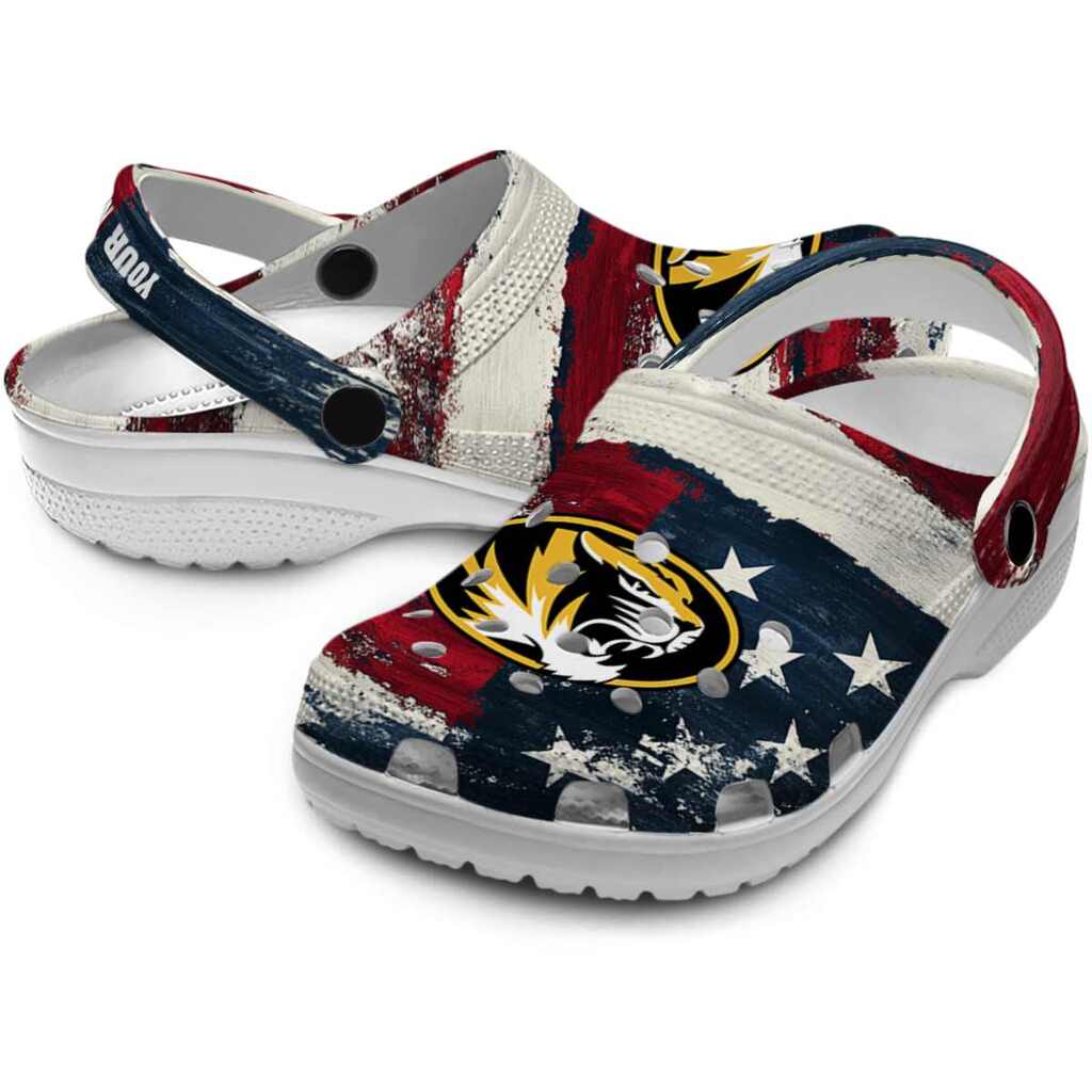 Customized Missouri Tigers Patriotic Stripes ClogTVC1801705 - Image 3