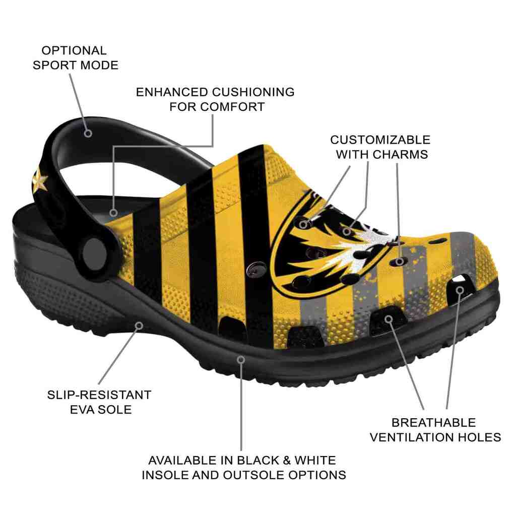 Customized Missouri Tigers Star-Spangled Graphic ClogTVC1801820 - Image 5