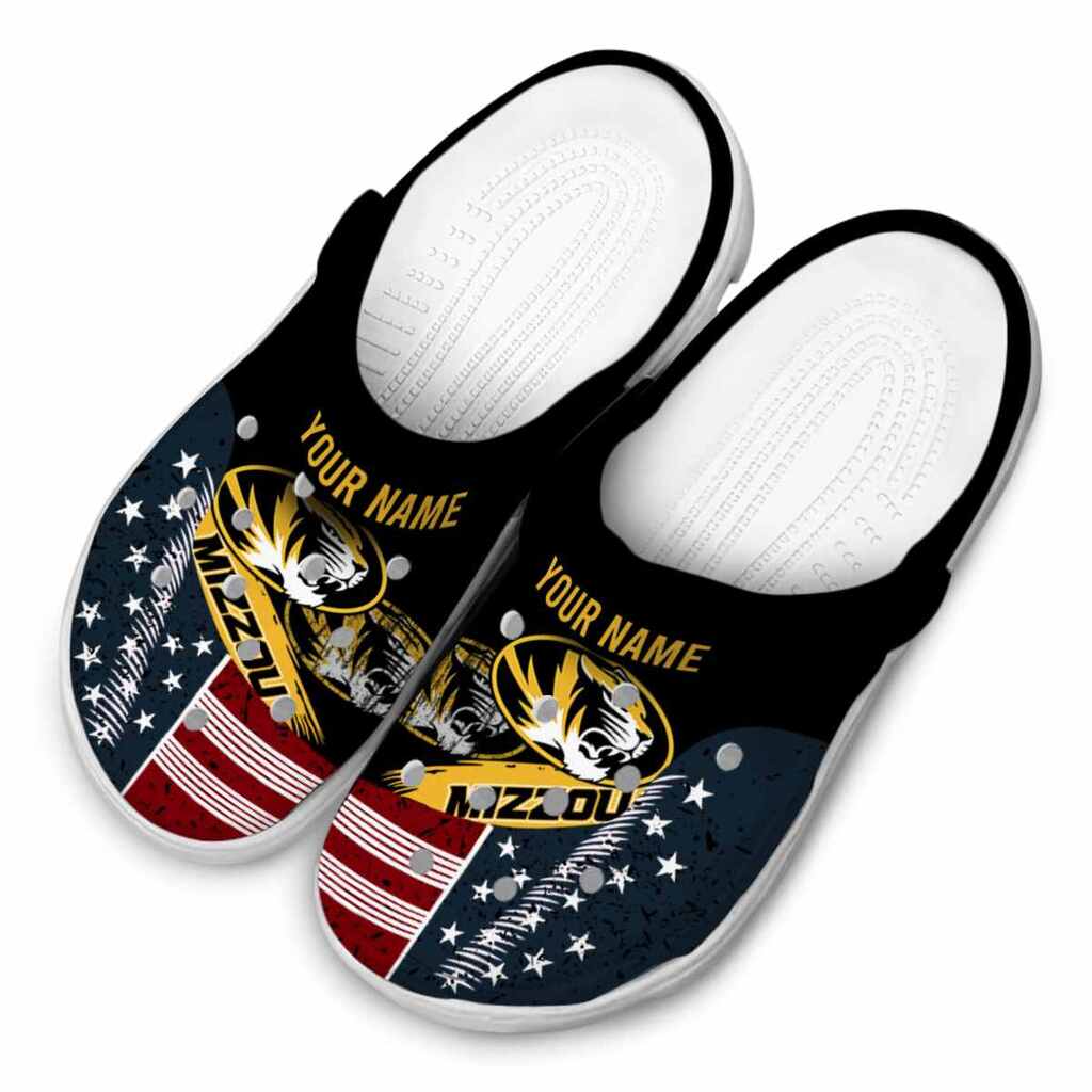 Customized Missouri Tigers Star-Spangled Side Pattern ClogTVC1801723 - Image 2