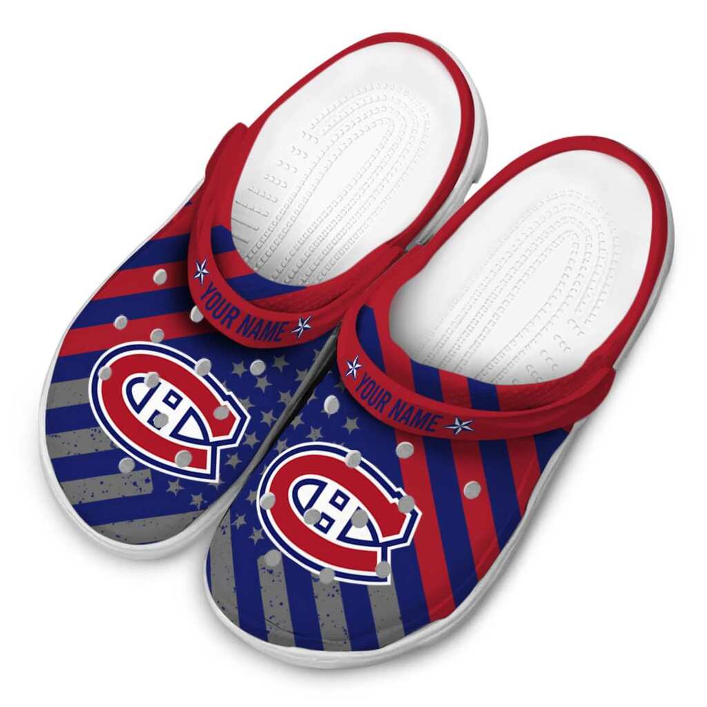 Customized Montreal Canadiens Star-Spangled Graphic ClogTVC1801878 - Image 4