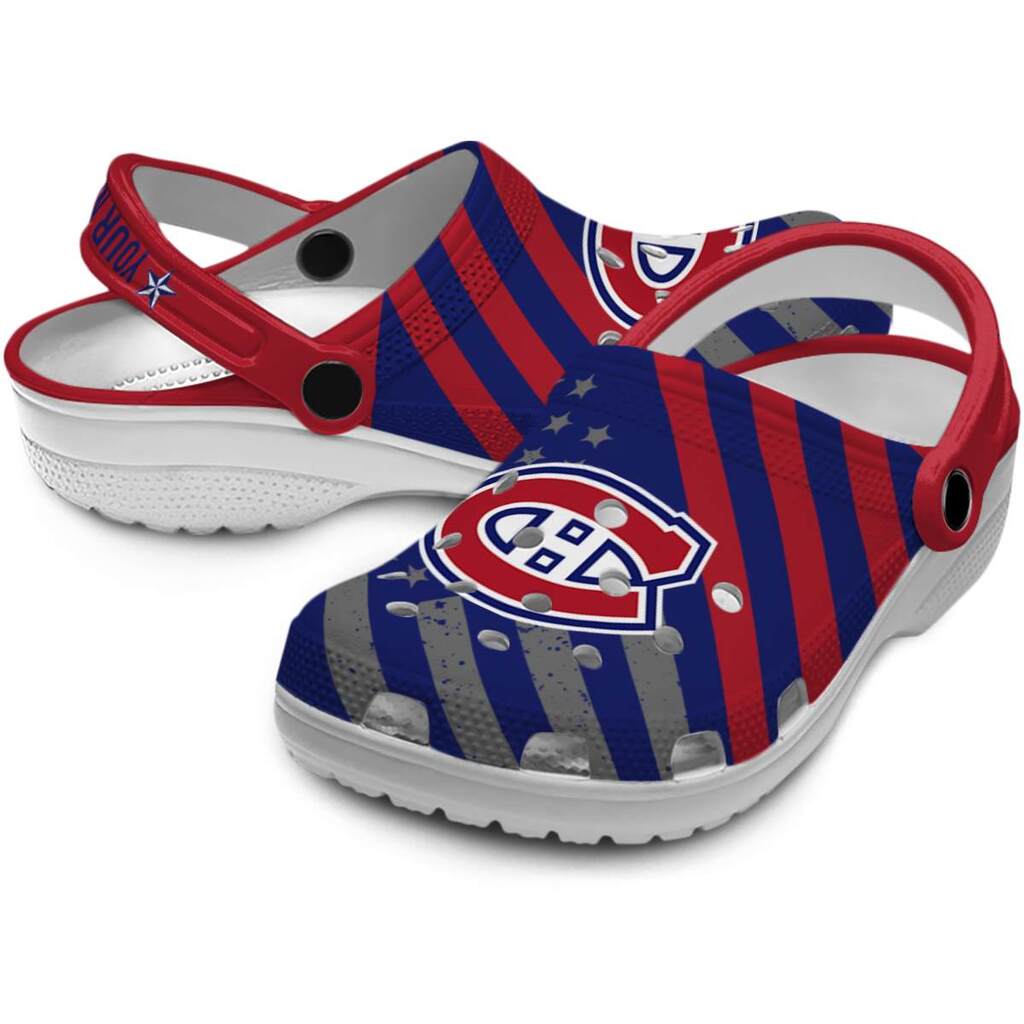 Customized Montreal Canadiens Star-Spangled Graphic ClogTVC1801878 - Image 3