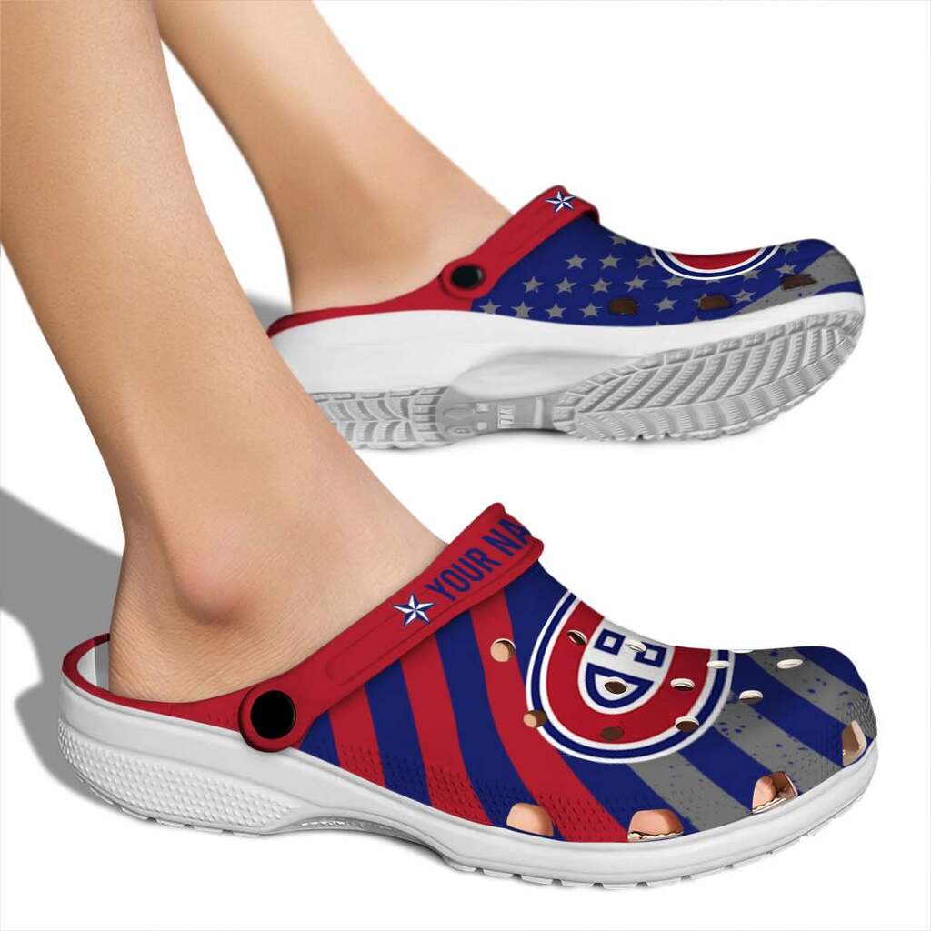 Customized Montreal Canadiens Star-Spangled Graphic ClogTVC1801878 - Image 2