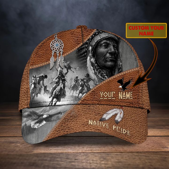 Customized Name Native American Classic Cap Trucker Hats Custom Hats Gifts For Men & Women