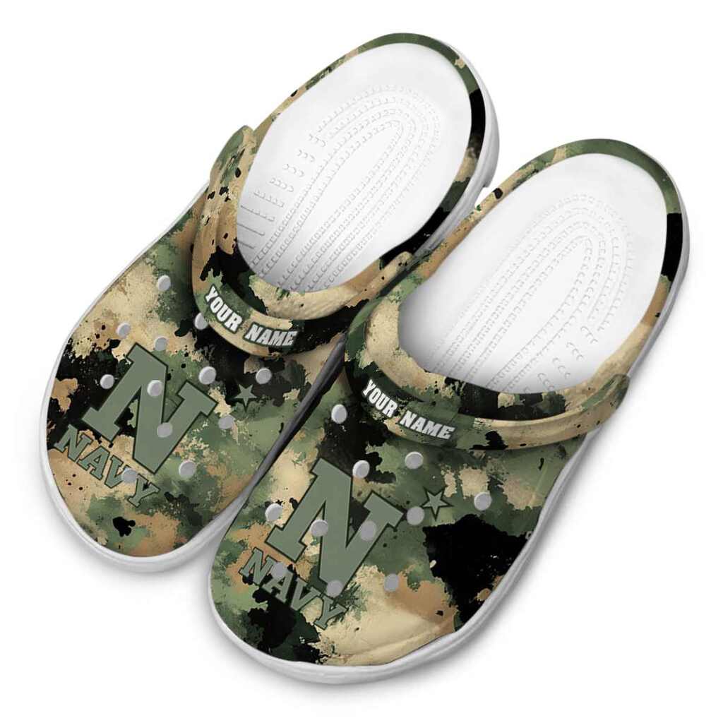 Customized Navy Midshipmen Camouflage Craze ClogTVC1801695 - Image 4