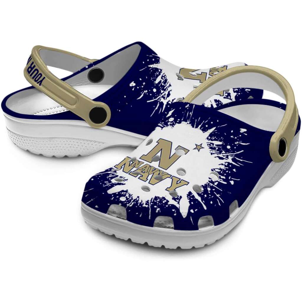Customized Navy Midshipmen Splash Art ClogTVC1801710 - Image 3