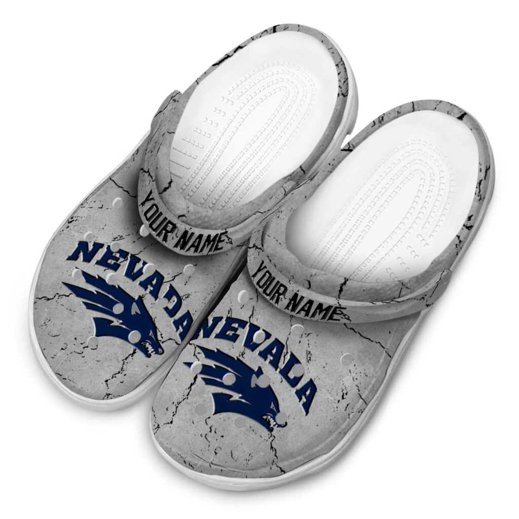 Customized Nevada Wolf Pack Cracked Texture ClogTVC1801781 - Image 4