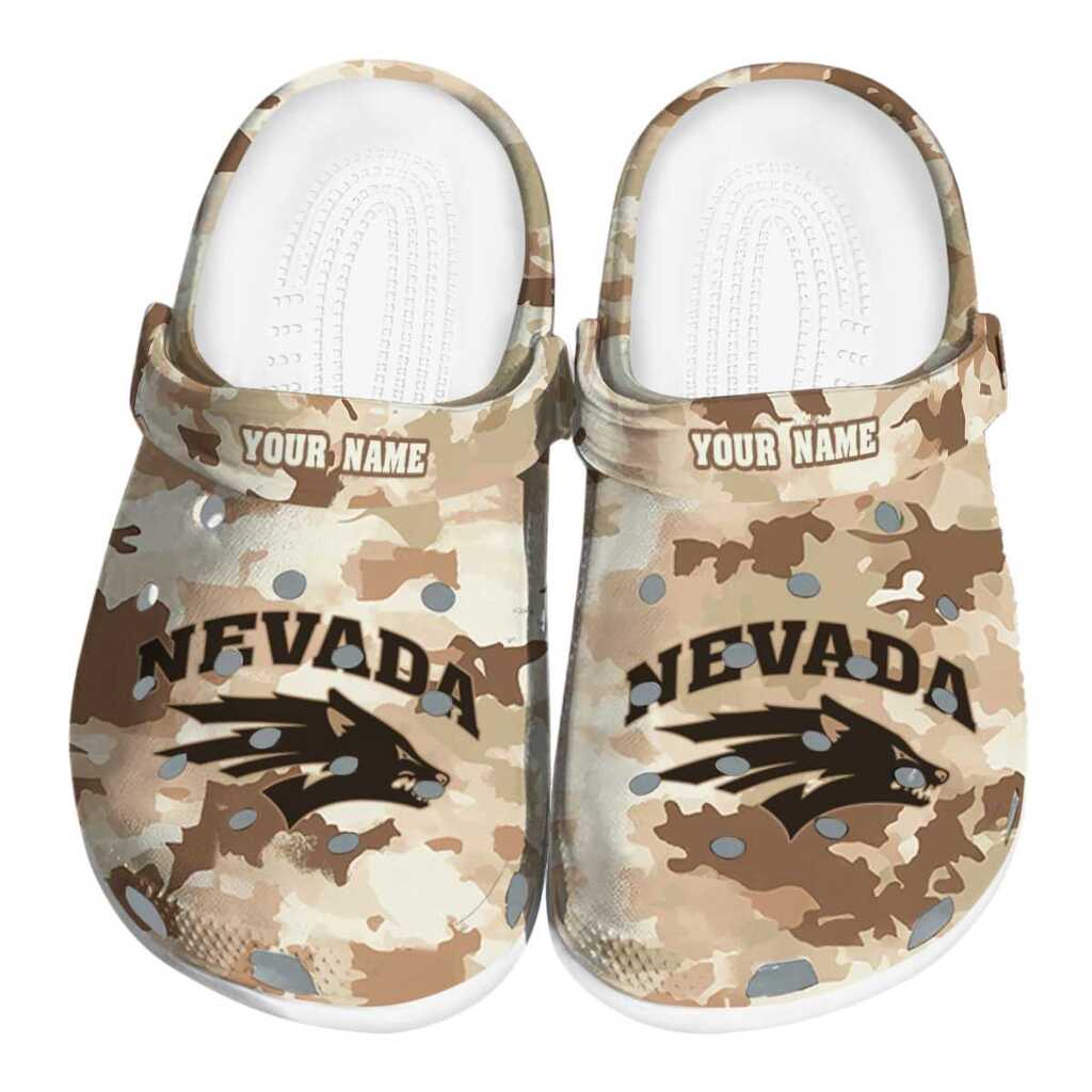 Customized Nevada Wolf Pack Desert Camo ClogTVC1801696