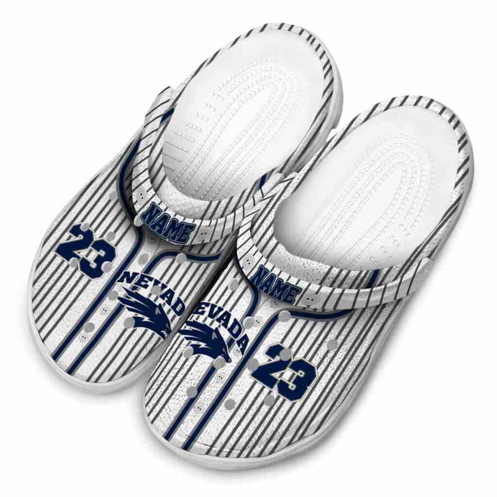 Customized Nevada Wolf Pack Pinstripe Pattern ClogTVC1801711 - Image 4
