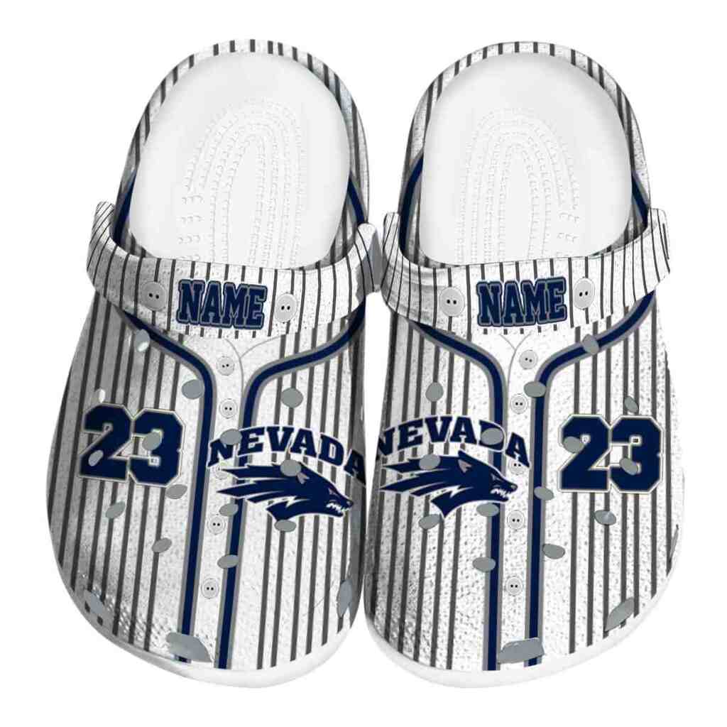 Customized Nevada Wolf Pack Pinstripe Pattern ClogTVC1801711