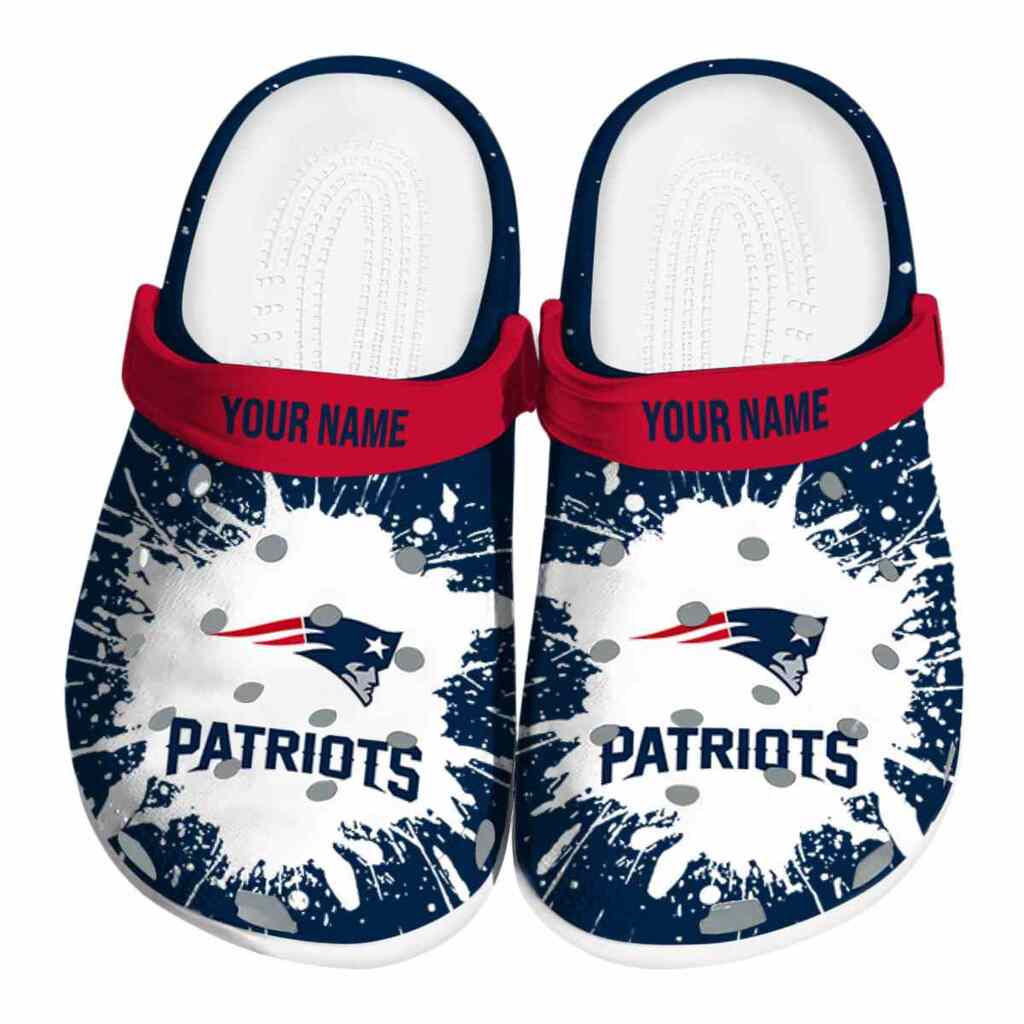 Customized New England Patriots Splash Art ClogTVC1801178