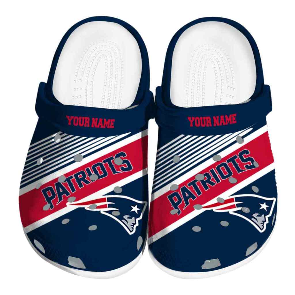Customized New England Patriots Vibrant Dual-Tone ClogTVC1801178
