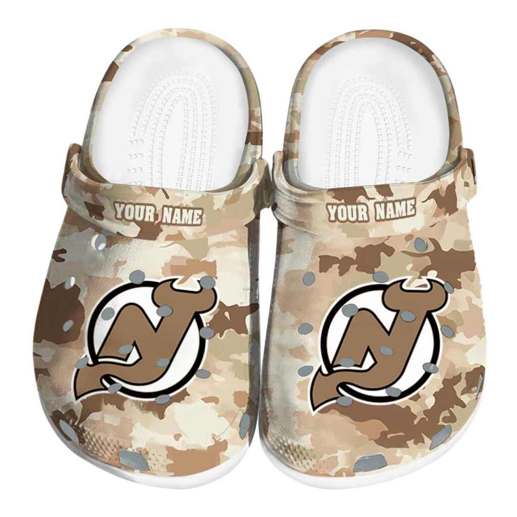 Customized New Jersey Devils Desert Camo ClogTVC1801885