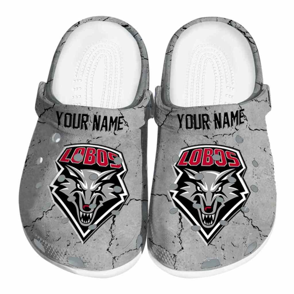 Customized New Mexico Lobos Cracked Texture ClogTVC1801781