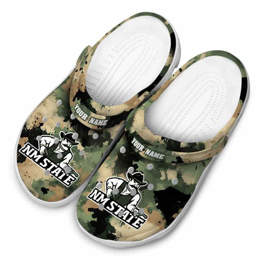 Customized New Mexico State Aggies Camouflage Craze ClogTVC1801697 - Image 4